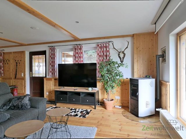 TV und moderner Kamin