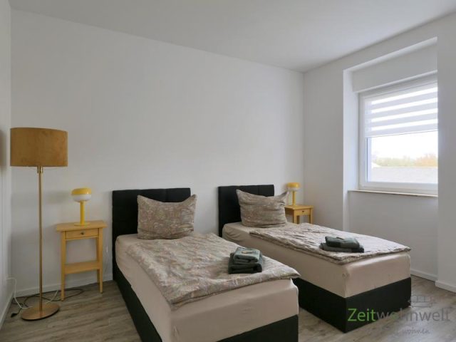 Blick ins Schlafzimmer