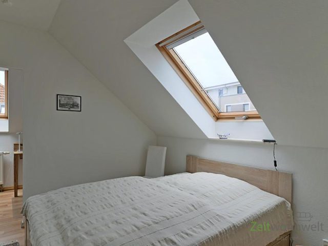 Blick ins Schlafzimmer