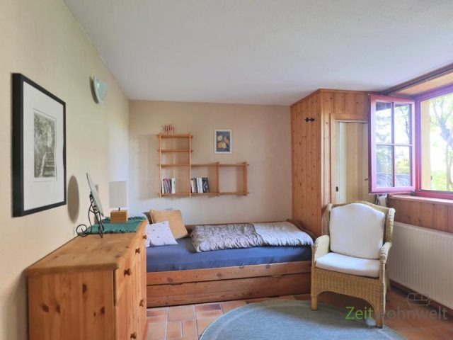 Blick ins Schlafzimmer