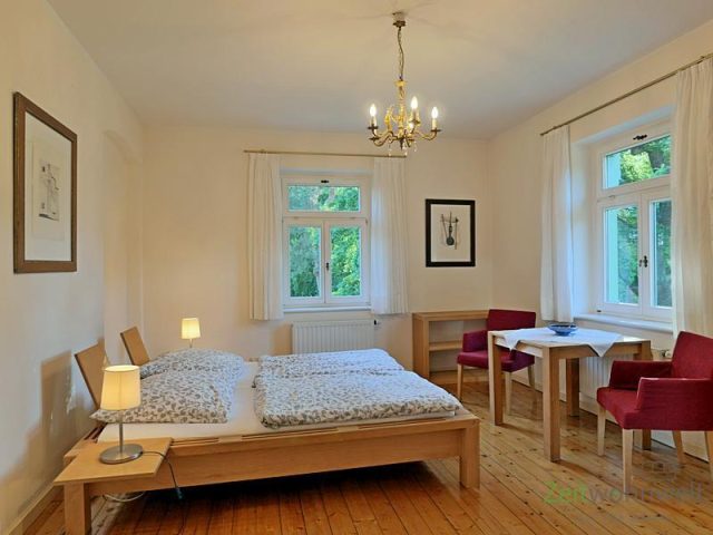 Blick in das Schlafzimmer
