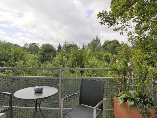 Balkonausblick ins Grüne
