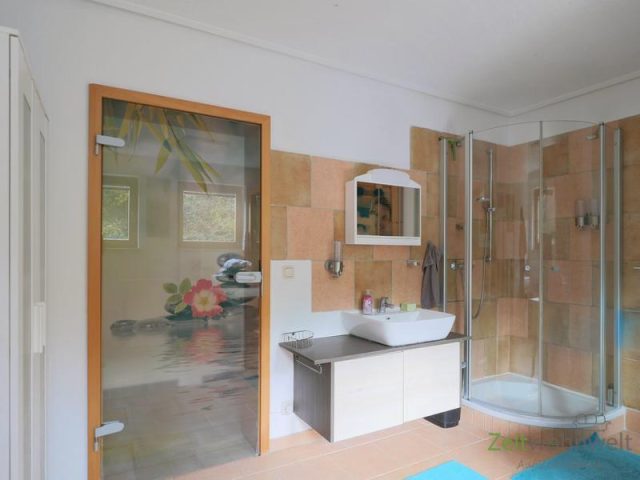 Dusche im Bad