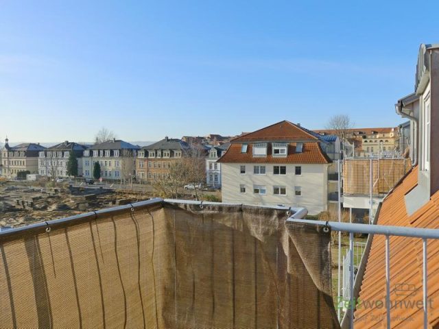 Blick vom Balkon