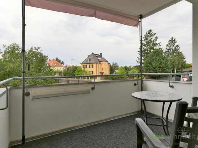 Balkonausblick bei Regenwetter