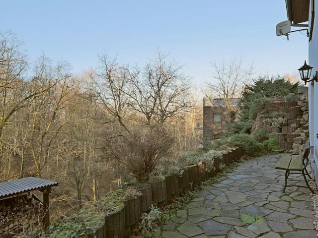 Terrassenausblick im Januar