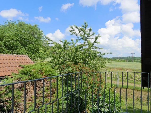 Blick vom Balkon