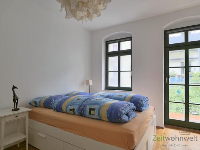 Blick ins Schlafzimmer