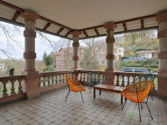 überdachte Terrasse im Dezember