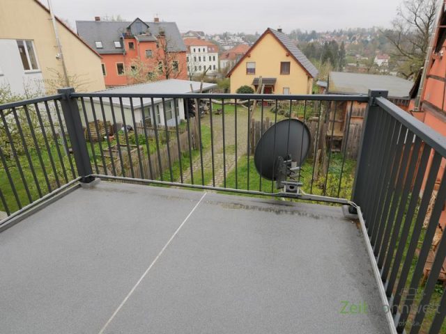 Balkon bei Regenwetter