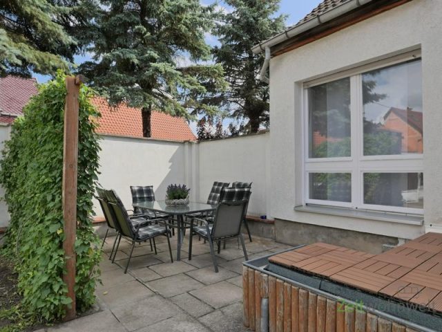 Sitzecke am Haus