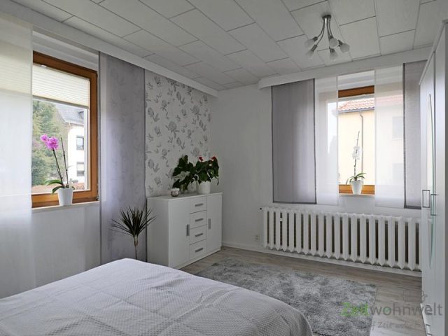 Blick ins Schlafzimmer