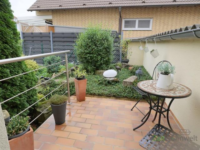 Terrasse bei Regenwetter