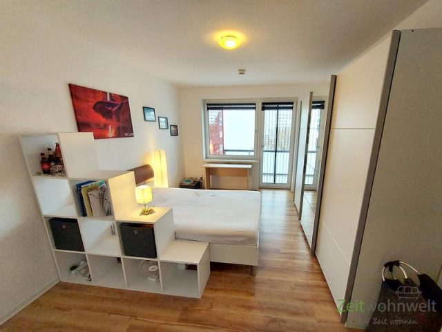 Blick ins Schlafzimmer