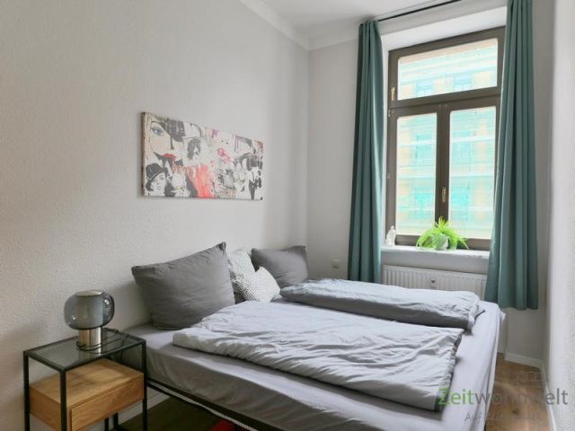 Blick ins Schlafzimmer