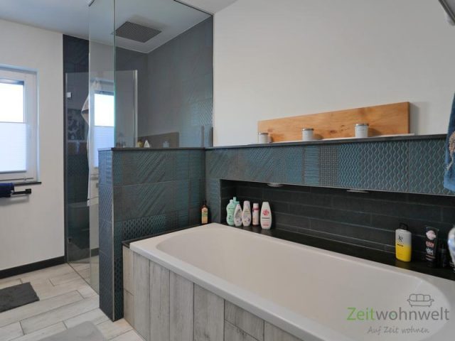 Dusche und Wanne im Bad