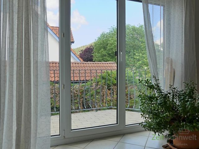 Blick auf den Balkon