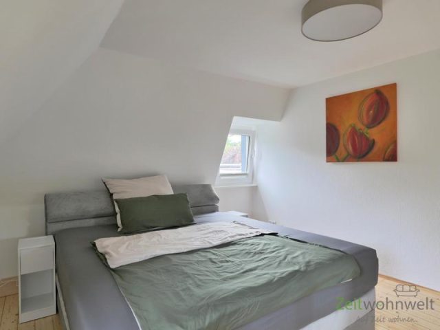 Blick ins Schlafzimmer