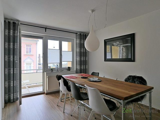 Blick zum Balkon