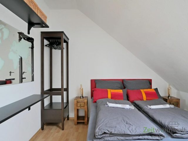 Blick ins Schlafzimmer