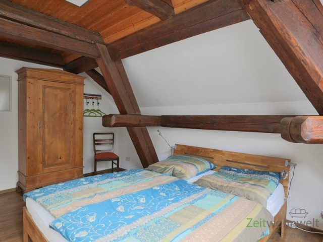 Blick ins Schlafzimmer