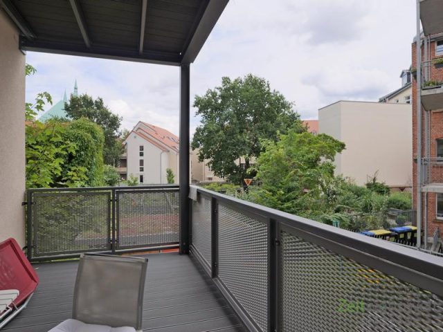 Blick auf den Balkon