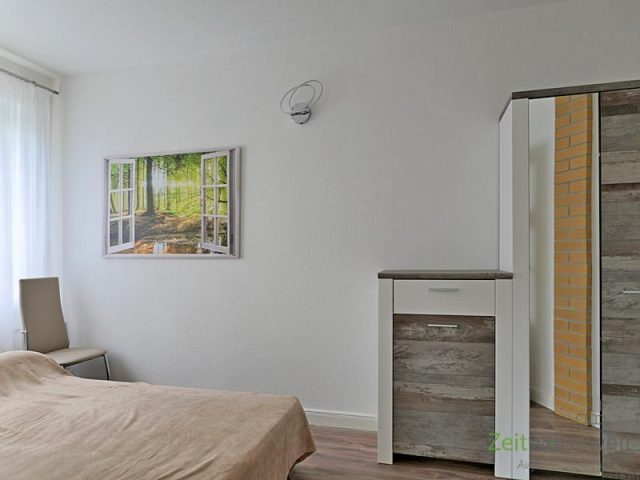 Blick ins kleine Schlafzimmer