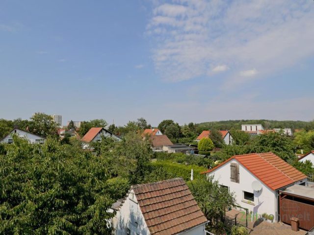Blick aus dem Schlafzimmerfenster